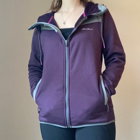 Eddie Bauer Outdoor Dark Purple Coat - Picture 2 of 8